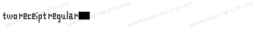 Two Receipt Regular字体转换